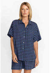 Women Tops | Johnny Was Shortsleeve Chest Pocket Shirt Multi