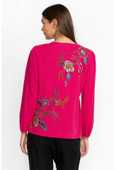 Women Tops | Johnny Was Sidonia Bishop Sleeve Sequin Tee Vivacious