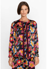 Women Tops | Johnny Was Sidonia Mandarin Button Down Shirt Sidonia