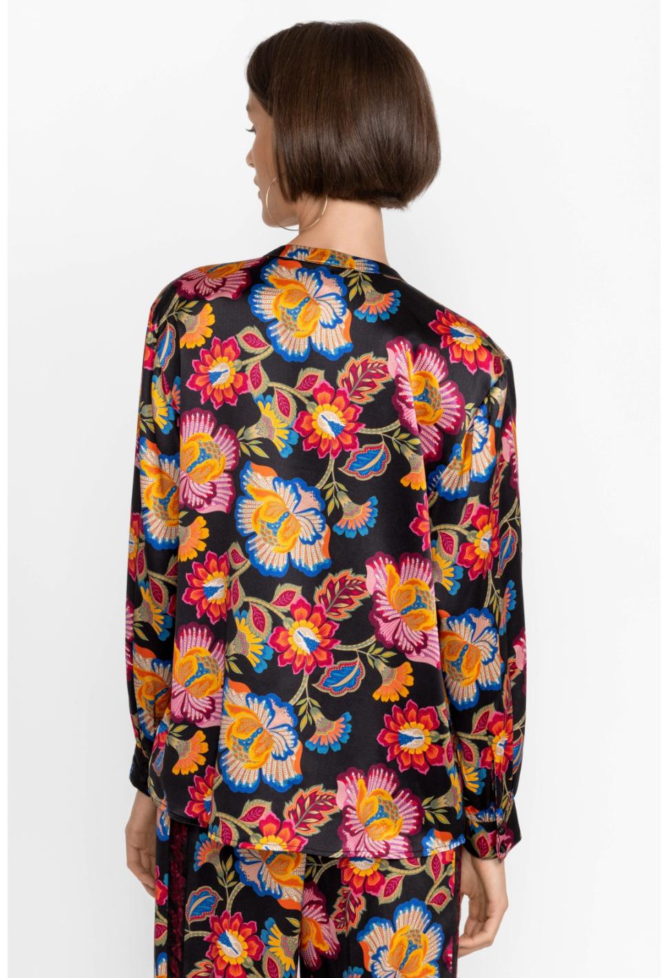 Women Tops | Johnny Was Sidonia Mandarin Button Down Shirt Sidonia