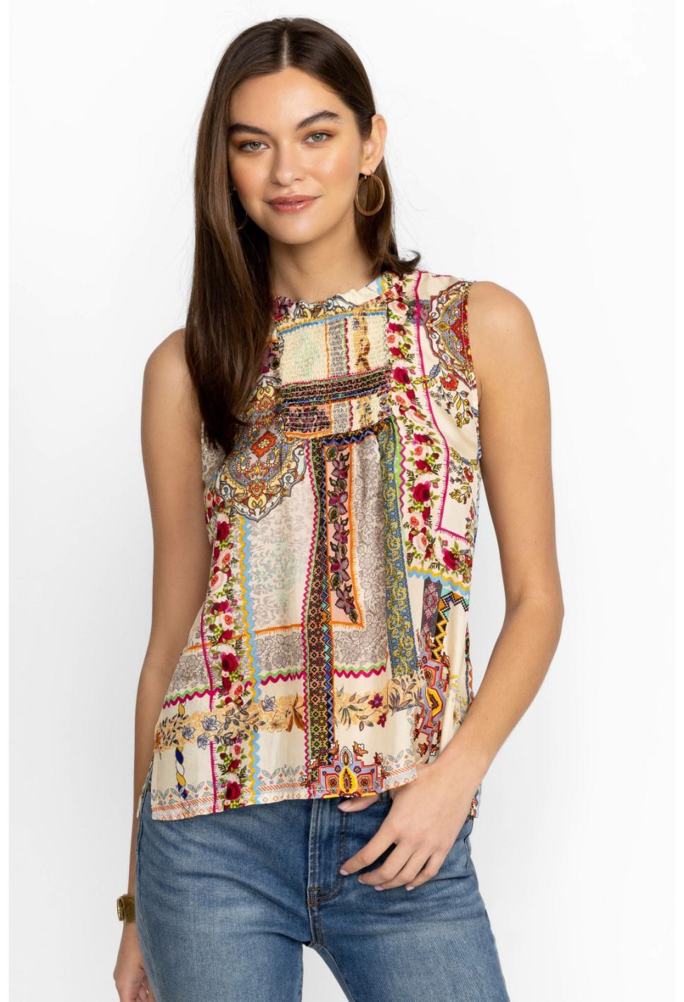 Women Tops | Johnny Was Stano Ife Tank Stano Monroe