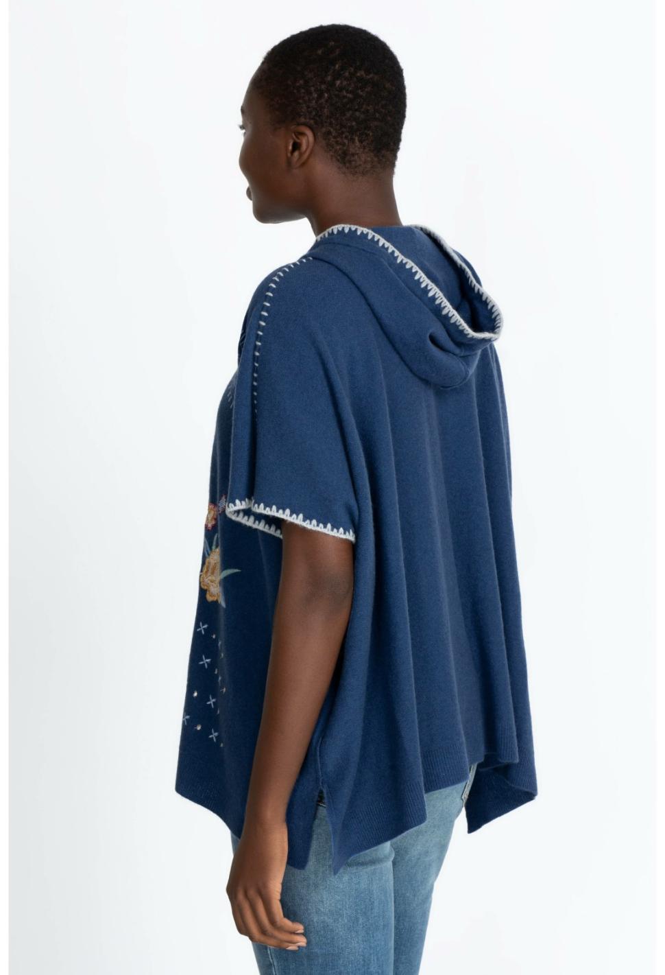 Women Tops | Johnny Was Taryn Poncho Azul