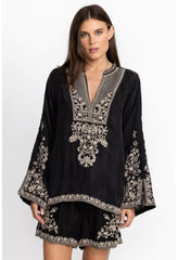 Women Tops | Johnny Was Tempest Blouse Black