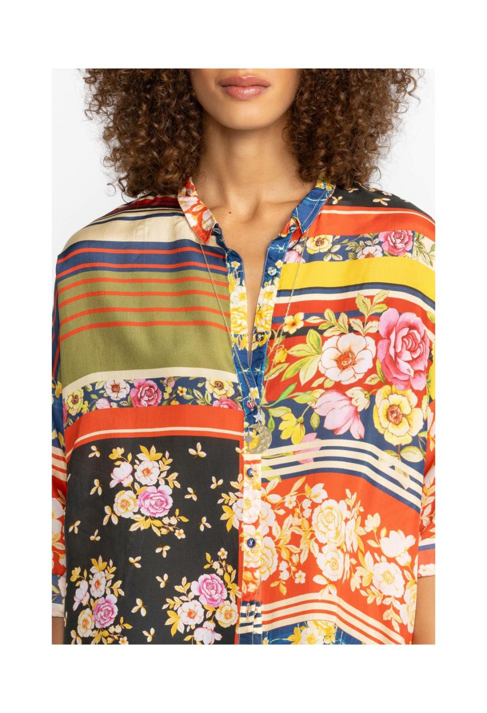 Women Tops | Johnny Was The Audrey Oversized Blouse Ortega