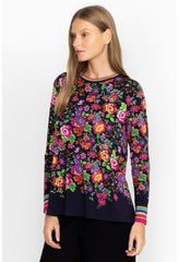 Women Tops | Johnny Was The Janie Favorite Long Sleeve Crew Neck Swing Tee Cantero