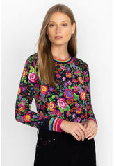 Women Tops | Johnny Was The Janie Favorite Long Sleeve Crew Neck Swing Tee Cantero