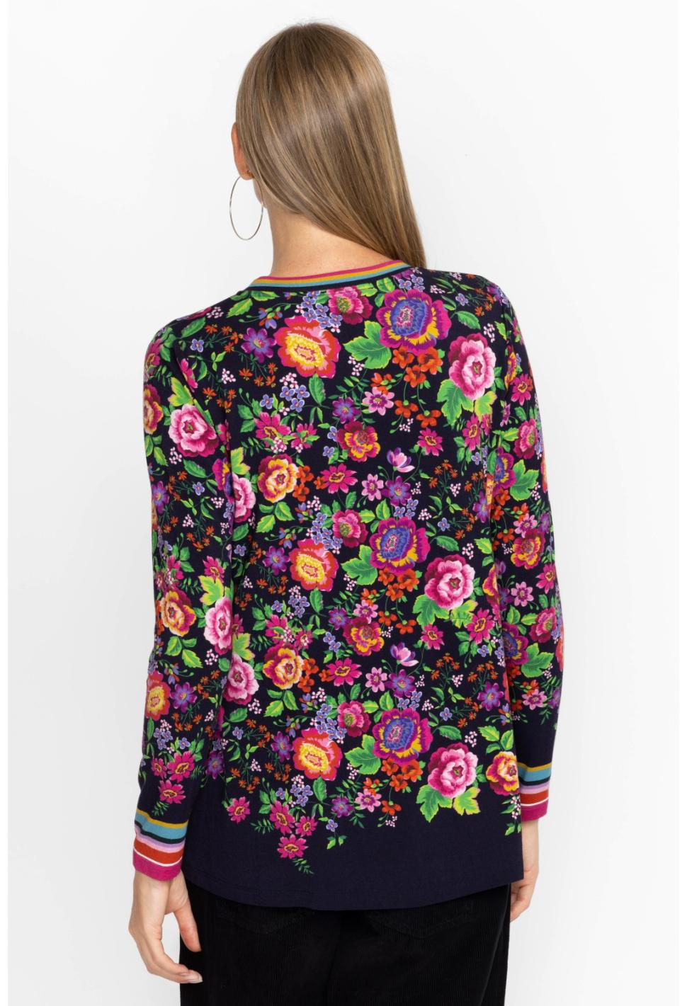 Women Tops | Johnny Was The Janie Favorite Long Sleeve Crew Neck Swing Tee Cantero