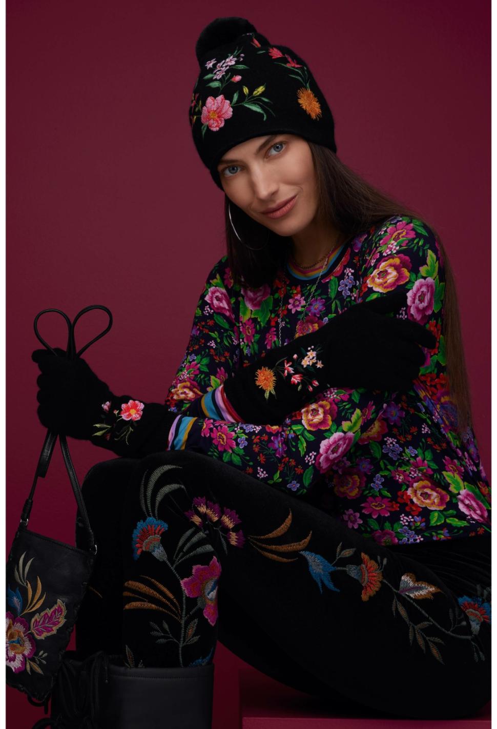 Women Tops | Johnny Was The Janie Favorite Long Sleeve Crew Neck Swing Tee Cantero