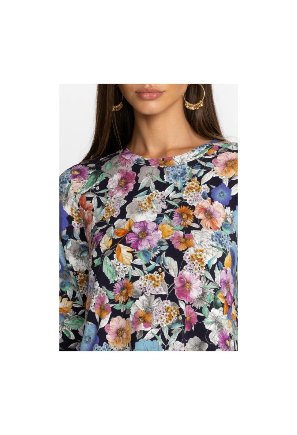 Women Tops | Johnny Was The Janie Favorite Long Sleeve Crew Neck Swing Tee Falldance