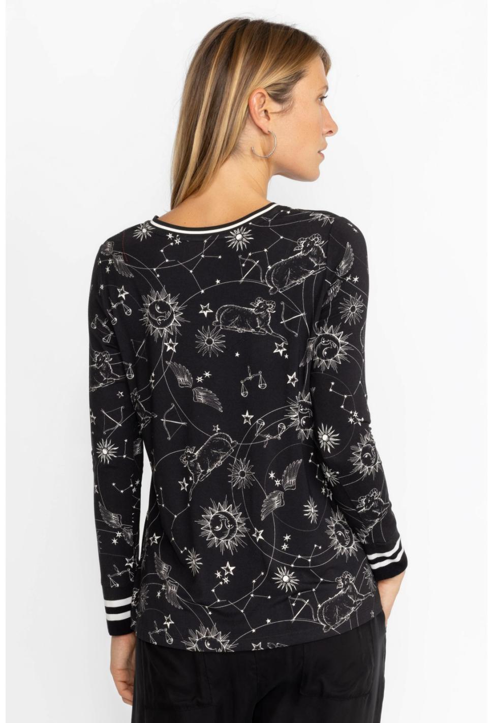 Women Tops | Johnny Was The Janie Favorite Long Sleeve V-Neck Swing Tee Bijou