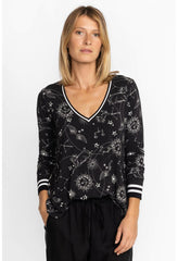 Women Tops | Johnny Was The Janie Favorite Long Sleeve V-Neck Swing Tee Bijou