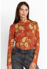Women Tops | Johnny Was The Janie Favorite Mock Neck Paisley Lace