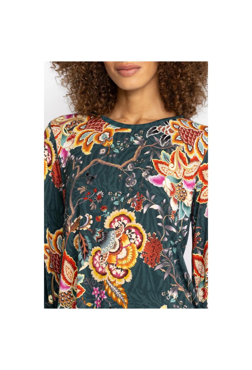 Women Tops | Johnny Was The Janie Favorite Puff Sleeve Knit Tee Orizaba