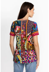 Women Tops | Johnny Was The Janie Favorite Short Sleeve V-Neck Tee Promisino