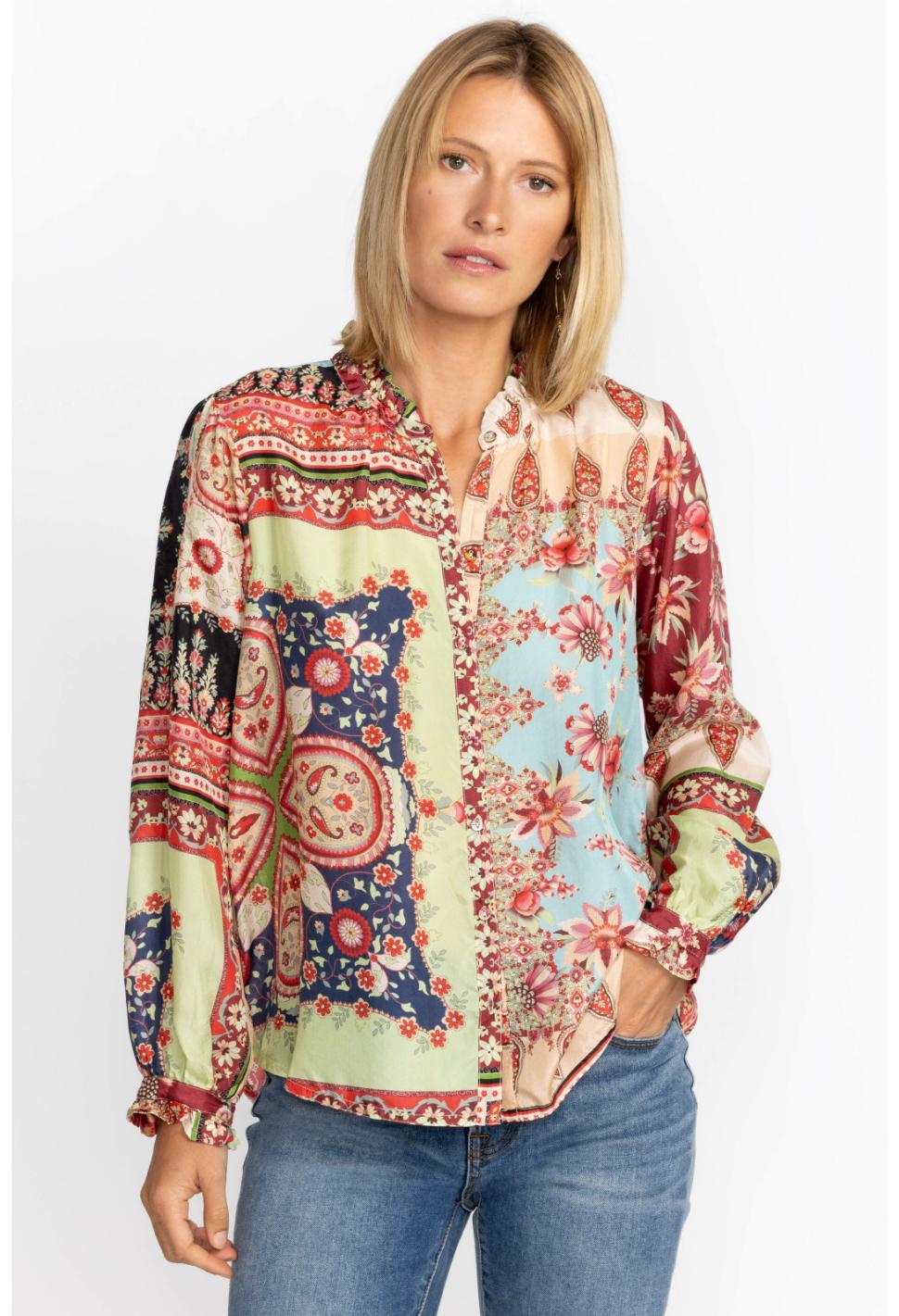 Women Tops | Johnny Was Thena Amabel Blouse Thena