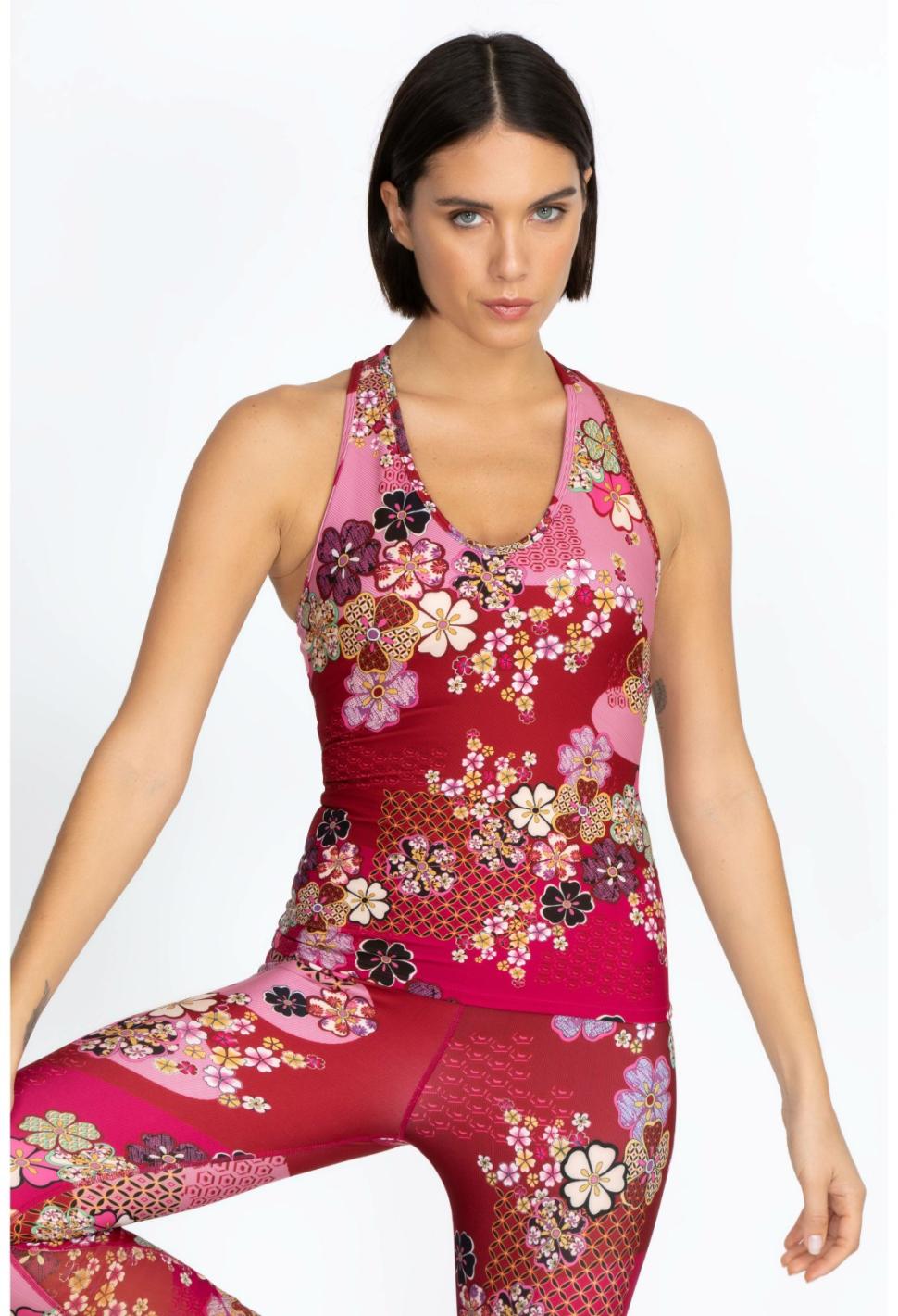 Women Tops | Johnny Was Yama Bee Active Mesh Tank Yama