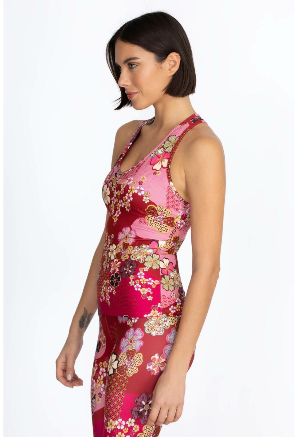 Women Tops | Johnny Was Yama Bee Active Mesh Tank Yama