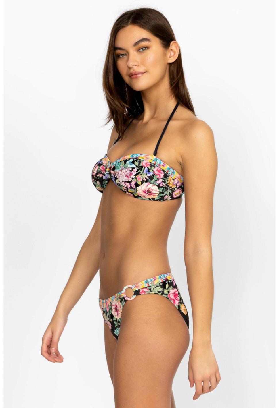 Women Two-Pieces | Johnny Was Black Butterfly Ring Bikini Bottoms Black Butterfly