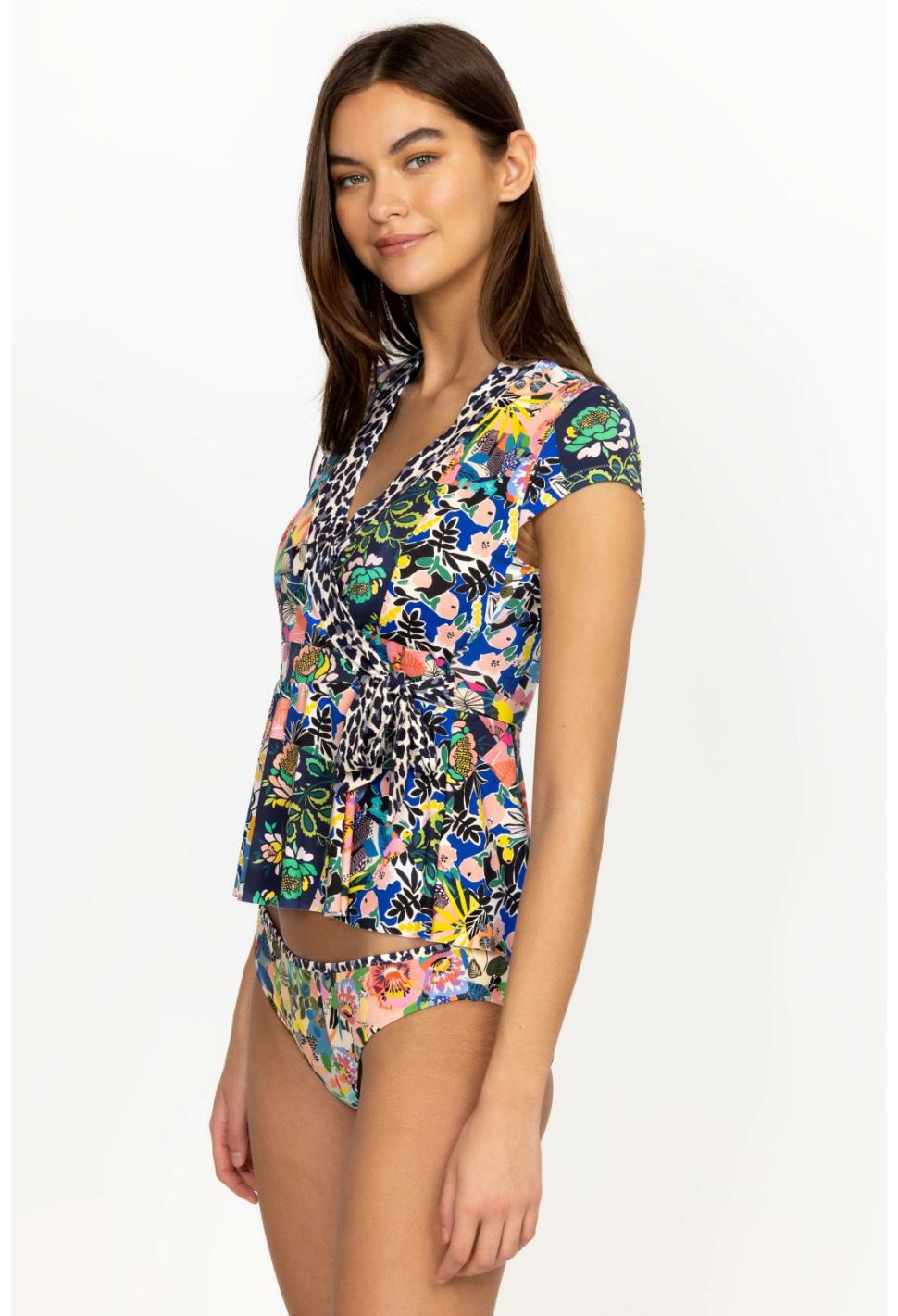 Women Two-Pieces | Johnny Was Layla Wrap Tankini Layla