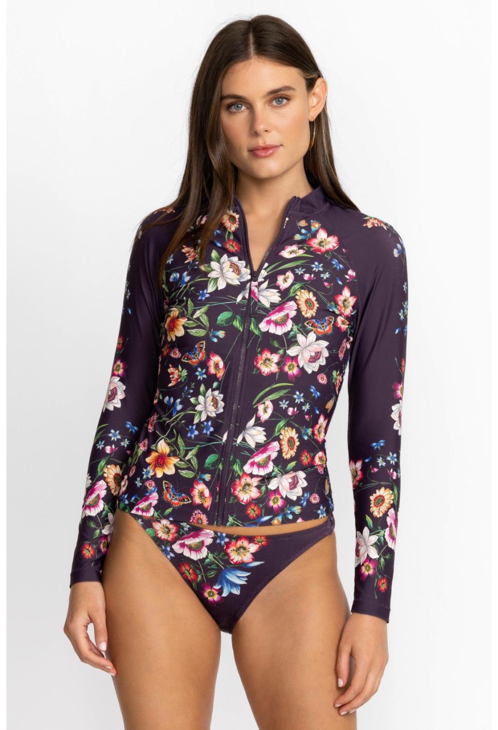 Women Two-Pieces | Johnny Was Ombre Garden Long Sleeve Surf Shirt Ombre Garden