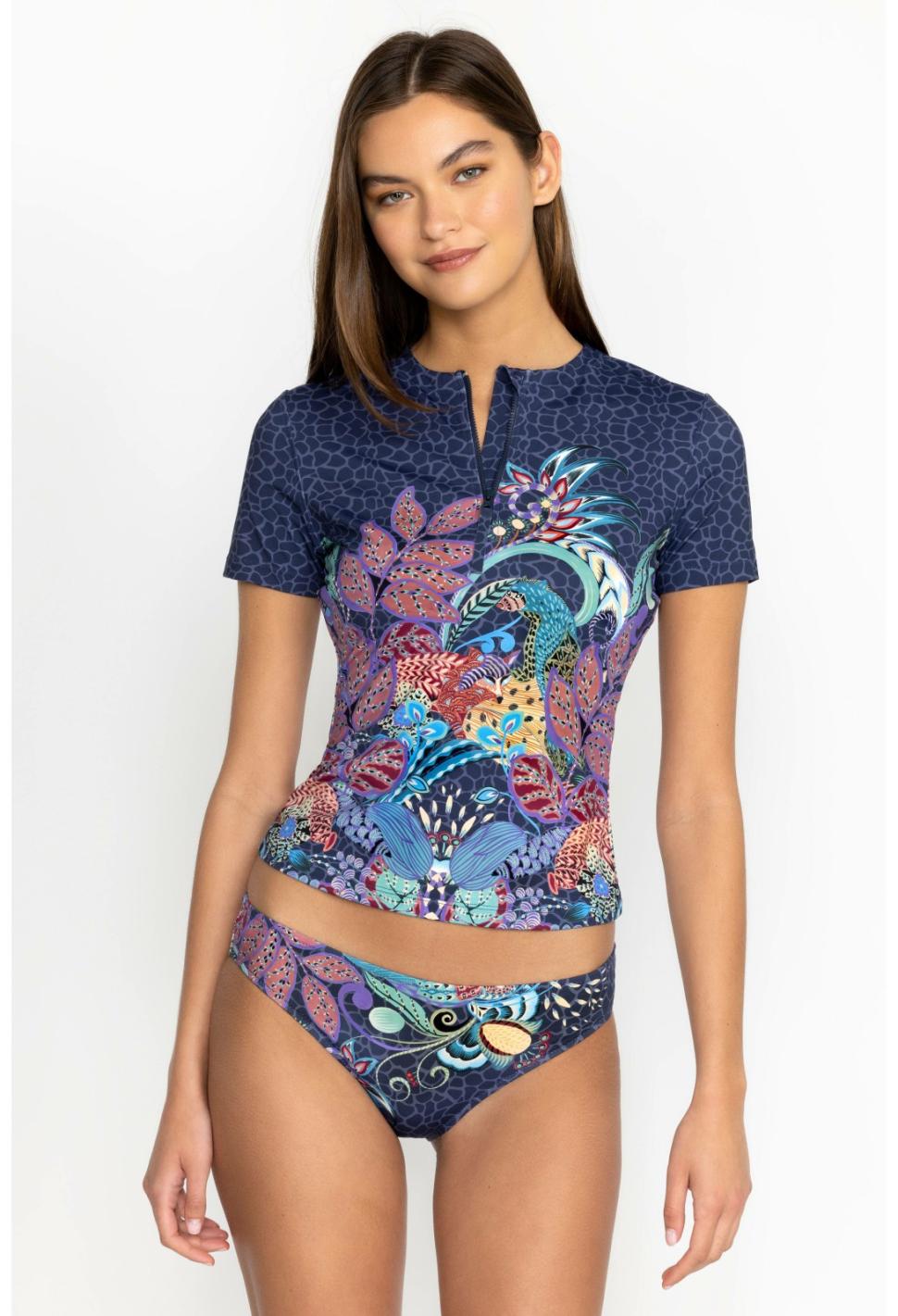 Women Two-Pieces | Johnny Was Sea Owl Surf Shirt Sea Owl