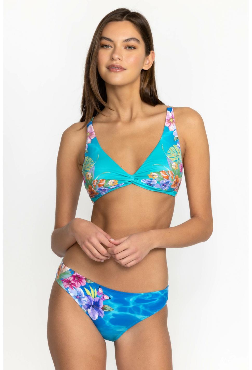 Women Two-Pieces | Johnny Was Water Tropic Tie Dye Twist Bikini Top Water Tropic