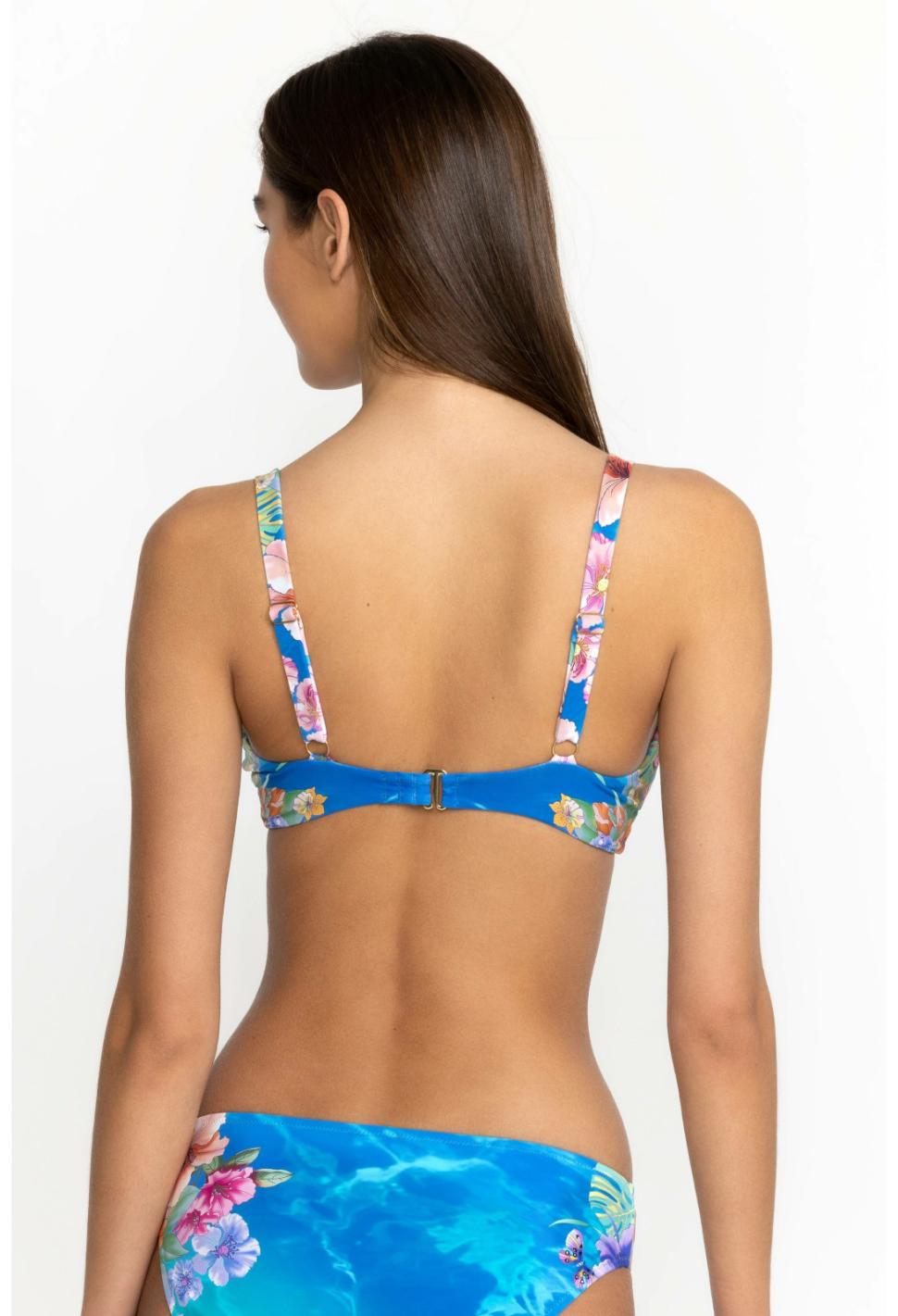 Women Two-Pieces | Johnny Was Water Tropic Tie Dye Twist Bikini Top Water Tropic